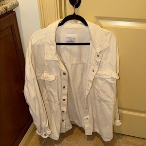 Celebrity Pink Off-White Jean Jacket